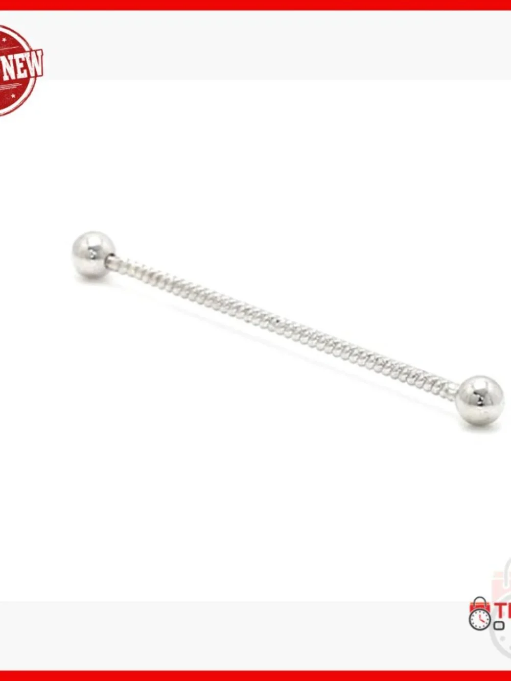 14K Gold Entwine Industrial Piercing, 14G Braided Bar Barbell, Cartilage Earring